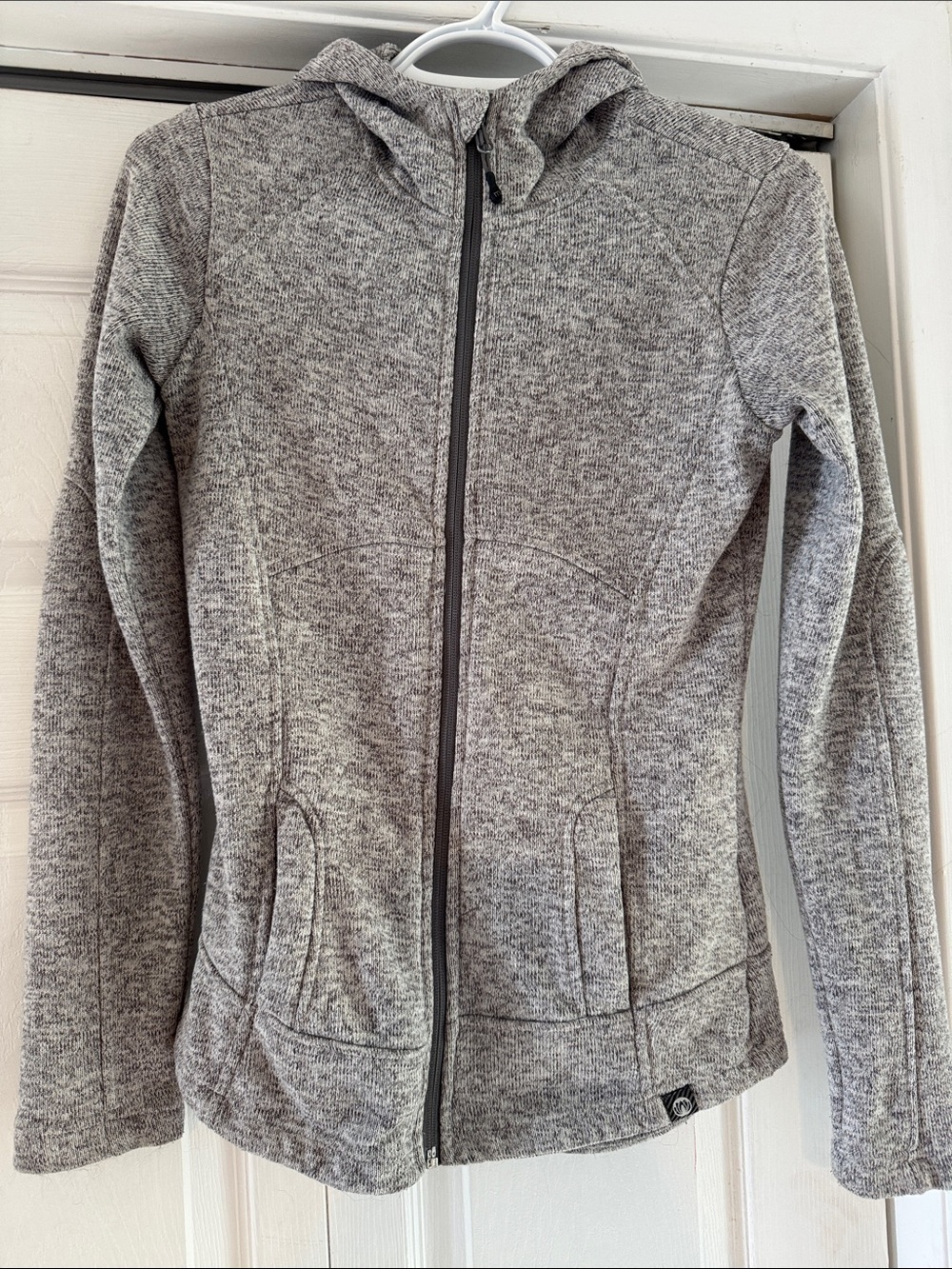 Women's Gray Full-Zip Hoodie Jacket